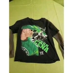 John Cena WWE Vintage Wrestling Tshirt Shirt Sz 14/16 Nice A41
